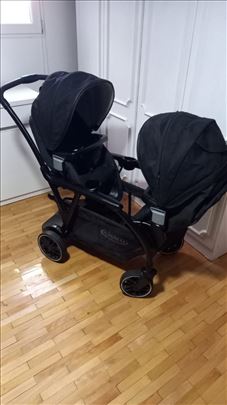 Kolica za dvoje dece-kolica za blizance 2 u1 Graco
