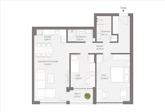 Lux novogradnja- Vrtovi Ceraka! ID#8619