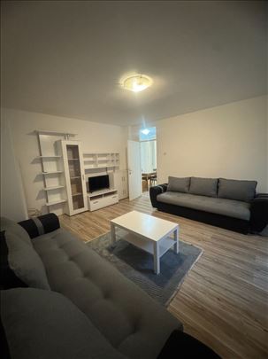 Namesten dvosoban stan,Liman 3 +ogradjeno dvoriste