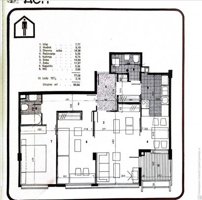 Blok 30 - trosoban - 81m2 ID#5363