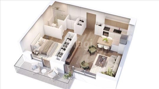 Novogradnja, Bulevar kralja Aleksandra, 53,71m2