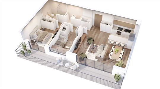 Novogradnja, Bulevar kralja Aleksandra, 83,82m2