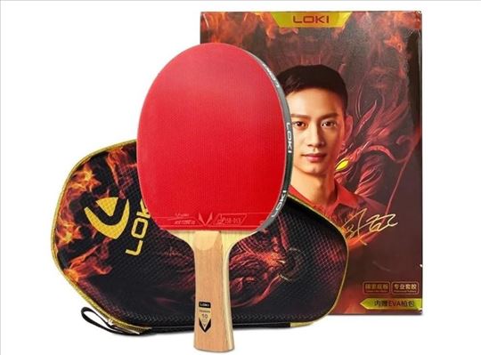 Reket za stoni tenis LOKI DRAGON 10STAR short grip