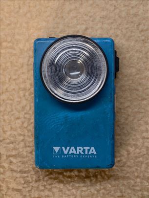 Stara metalna baterijska lampa VARTA