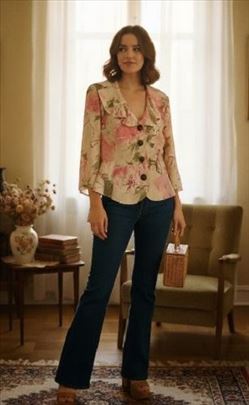 Unikat vintage bluza - pravo malo remek-delo