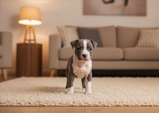 Američki stafordski terijer stene