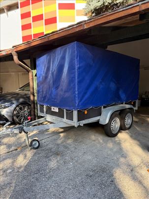 Dvoosovinska prikolica sa ceradom – Lider 750 kg