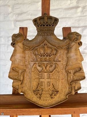 Grb Srbije u duborezu