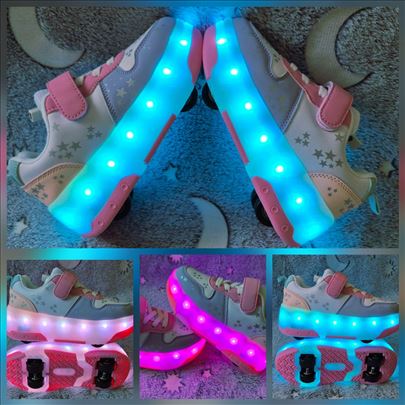 Patike sa točkićima ili bez njih, punjive, nove