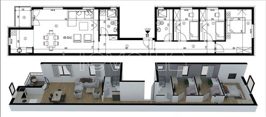 Stan,Novi Sad,Adice,kv: 88.00, € 132000