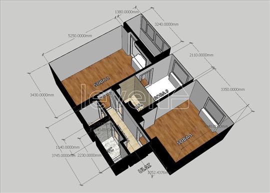 Stan,Novi Sad,Bulevar Oslobođenja,kv: 51.00, € 130