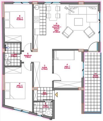 Stan,Novi Sad,Telep,kv: 82.00