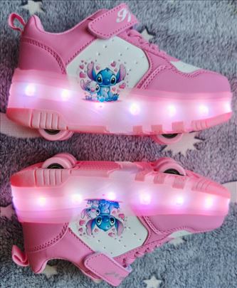 Stič patike sa točkićima ili bez, punjive, nove