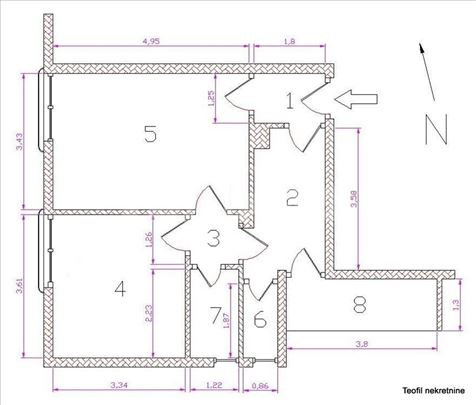 Zemun 48, lođa 5m2, renoviran 2.0 blizina Šilerove