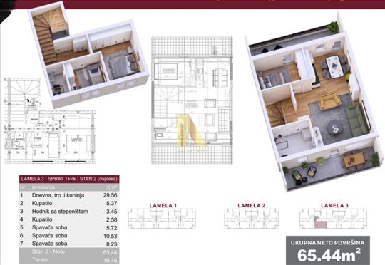 Četvorosoban dupleks u kompleksu u izgradnji - Ve