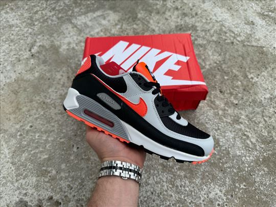 Nike Air Max 90, Black Radiant Red; Nike patike