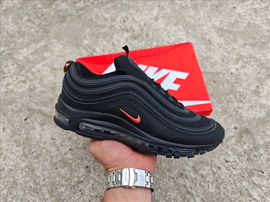 Nike Air Max 97, Black University Red; Nike patike