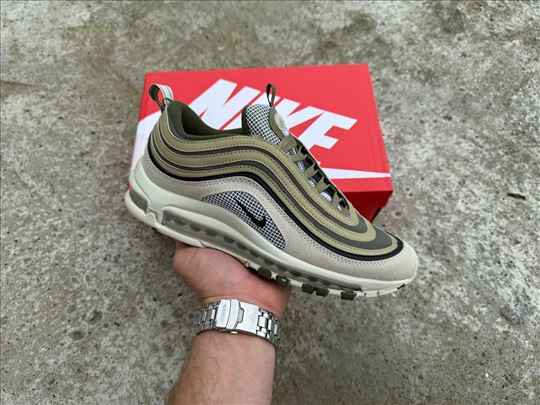 Nike Air Max 97, Light Bone Olive; Nike 97 patike