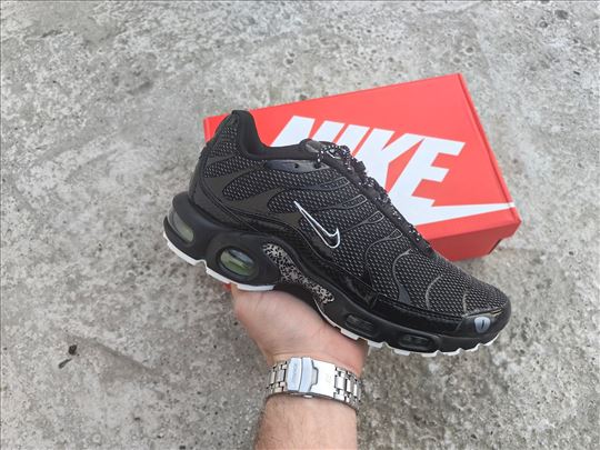 NIKE AIR MAX PLUS TN, Black Crocodile; Nike Patike