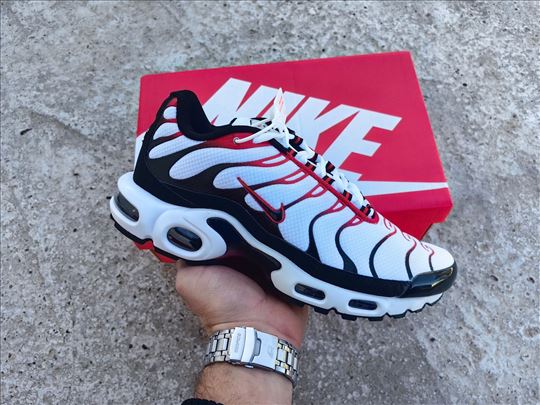 NIKE AIR MAX PLUS TN White University; Nike Patike