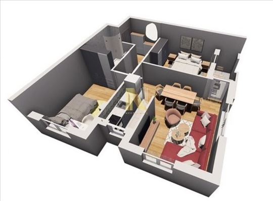 Odličan trosoban stan na Petrovaradinu, Cena Sa Pd