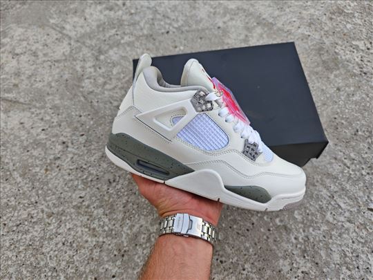AIR JORDAN 4 RETRO, White Oreo; Air Jordan Patike