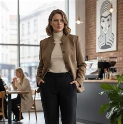 Elegantan Mona blejzer od vune i svile