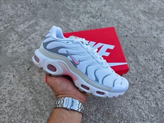 Nike Air Max Plus TN, White Pink Rise; Nike Patike