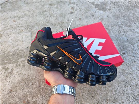 NIKE SHOX TL, Black Magma Orange; Nike Shox Patike