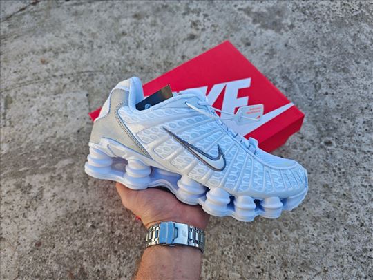 NIKE SHOX TL, White Metalic Silver; Nike Patike