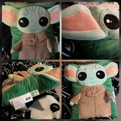Star Wars Grogu Baby Yoda pliš jastuk, Disney