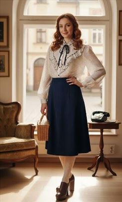 Vintage Romantična - Plavo-Bela Magija Vratite se