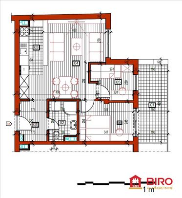 ---NOV trosoban stan 59 m2---