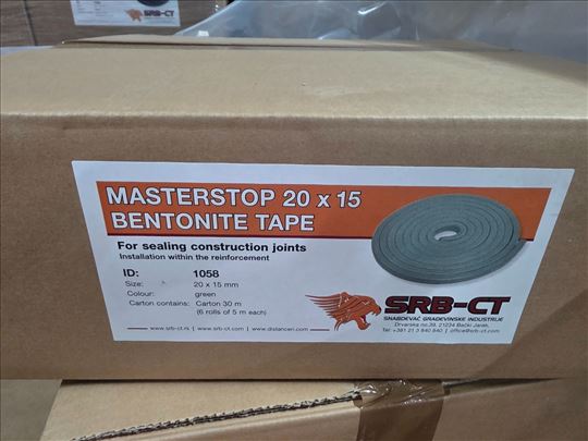 Bubreća traka za zaptivanje spojeva bentonit 25x20