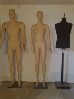 Maneken lutke ženska i muška kao i ženski torzo