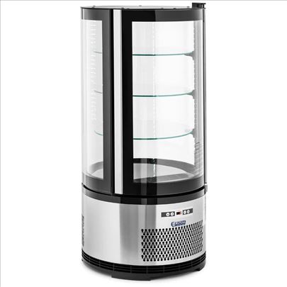  Rashladna vitrina - 102 l - crna/srebrna 