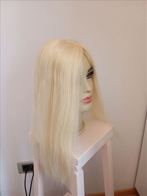 Tupe od prirodne kose plavi 45-50cm