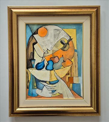 Ulje na platnu - Zamisljenost, prelepa slika!