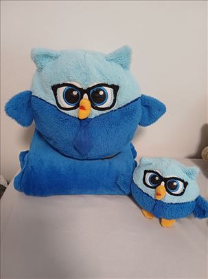 Dormeo sova sa ćebetom i mala sova u istoj boji