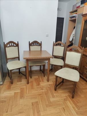 Set sto i 4 stolice