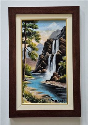 Ulje na platnu - Bozanstveni vodopad