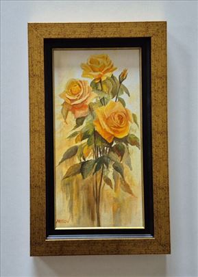 Ulje na platnu - Miris ruza, prelepa slika!