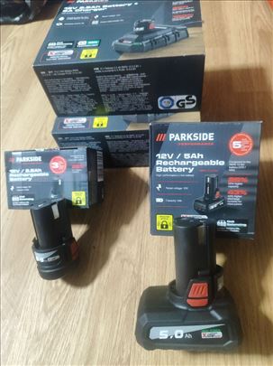 Baterije i punjaci marke parkside nove 