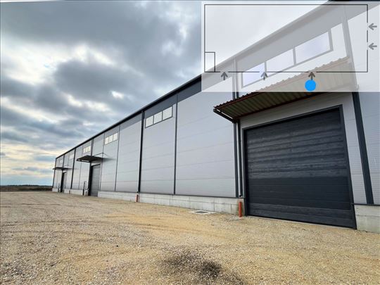 Izdavanje hala 3000m2 + 100m2 kancelarije