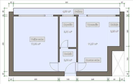 Koče Kapetana, renoviran, uknjižen