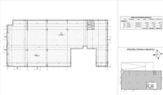 Lokal,Novi Sad,Telep Južni,kv: 340.00, € 897000, I