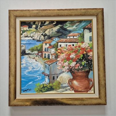 Ulje na lesonitu - Moj pogled na more