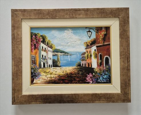 Ulje na platnu - Primorje, prelepa slika!