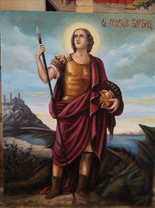 Ikona  Sveti Georgije Djurdjic 50x40