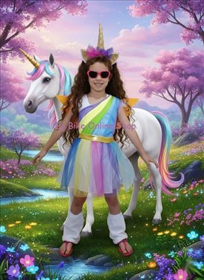 Jednorog haljina krila rajf kopita 4u1 kostim